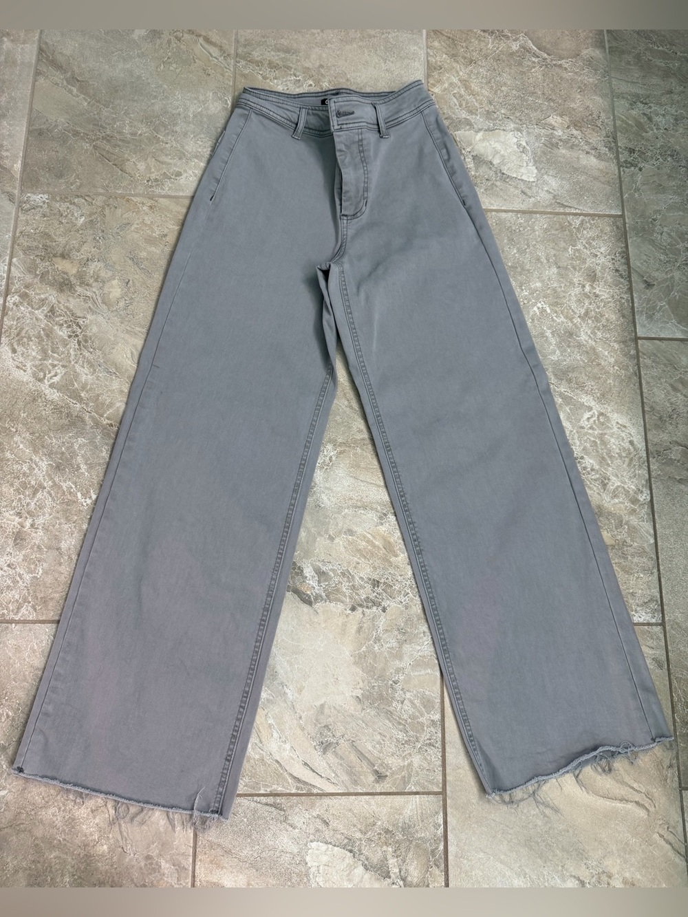 OAT New York Gray Wide Leg Pants - Picture 2 of 9